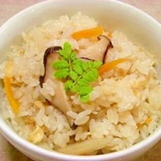 減塩☆お出汁炊き込みご飯